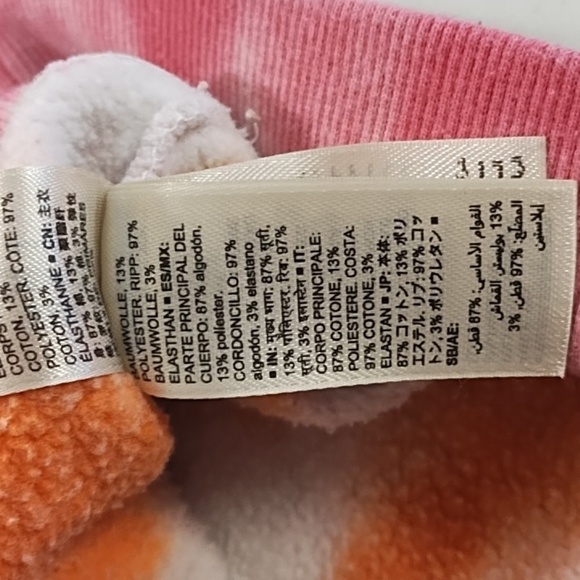 Colorful Tie-Dye Boxy Soft Sweatshirt Boatneck Large - Picture 9 of 10